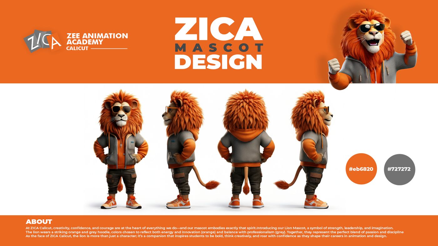 ZICA mascot branding project